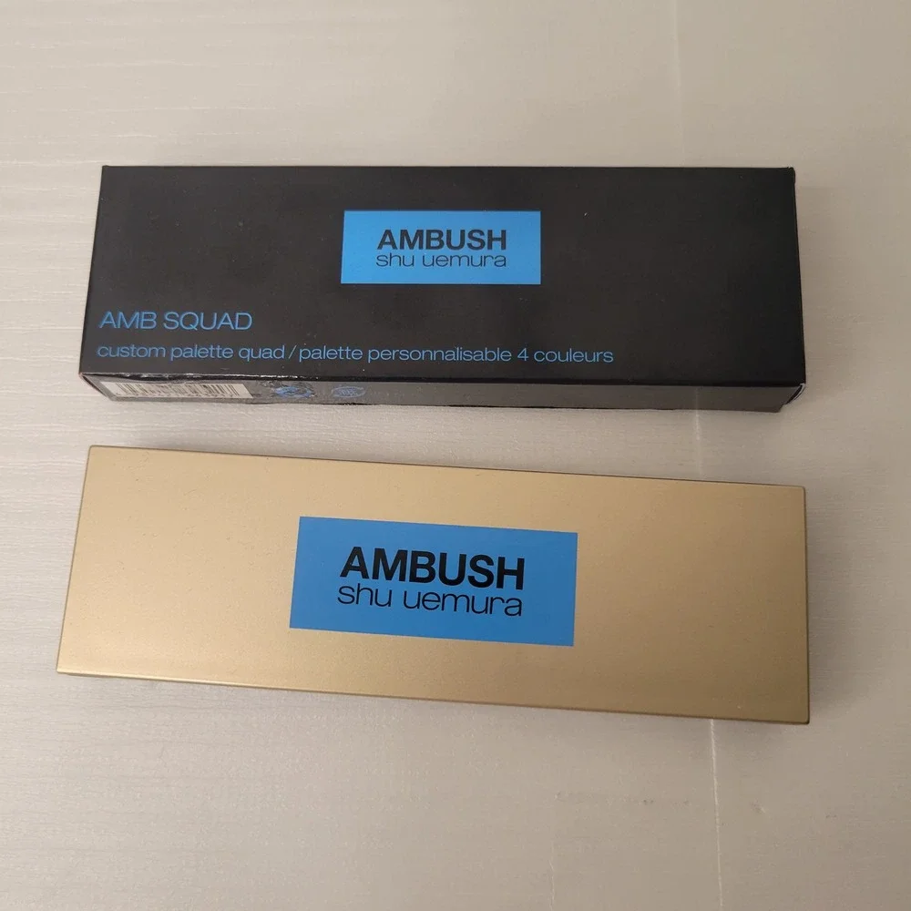 Shu Uemura AMBUSH AMB Squad + Play Date Custom Palette Quad Empty Cases Box